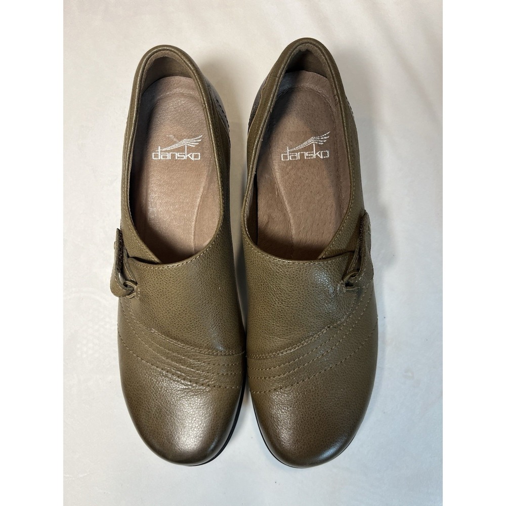Dansko Franny Loafer Women's 7.5‎ 38EU Taupe/brown Nappa Leather Work Casual - Picture 5 of 6